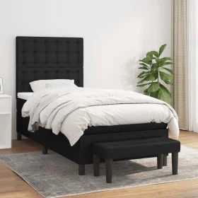 Box spring bed with black fabric mattress 80x200 cm by , Beds and slatted bases - Ref: Foro24-3136871, Price: 339,60 €, Disco...
