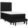 Box spring bed with black fabric mattress 80x200 cm by , Beds and slatted bases - Ref: Foro24-3136871, Price: 339,60 €, Disco...