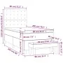 Box spring bed with black fabric mattress 80x200 cm by , Beds and slatted bases - Ref: Foro24-3136871, Price: 339,60 €, Disco...