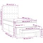 Cama box spring con colchón tela negro 80x200 cm de , Camas y somieres - Ref: Foro24-3136871, Precio: 345,60 €, Descuento: %