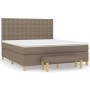 Cama box spring con colchón tela gris taupe 160x200 cm de , Camas y somieres - Ref: Foro24-3137489, Precio: 642,30 €, Descuen...