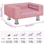 Cama para perros de terciopelo rosa 50x40x26,5 cm en Camas para perros | Comprar online en Foru.es