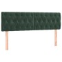 Cama box spring con colchón terciopelo verde oscuro 140x190 cm de , Camas y somieres - Ref: Foro24-3141482, Precio: 454,68 €,...