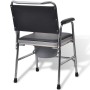 Silla con inodoro WC acero negra de vidaXL, Asientos de inodoros y bidés - Ref: Foro24-110131, Precio: 165,52 €, Descuento: %