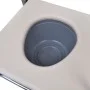 Silla con inodoro WC acero negra de vidaXL, Asientos de inodoros y bidés - Ref: Foro24-110131, Precio: 162,94 €, Descuento: %