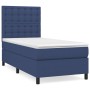 Cama box spring con colchón tela azul 80x200 cm de , Camas y somieres - Ref: Foro24-3142055, Precio: 359,50 €, Descuento: %