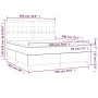 Cama box spring con colchón cuero sintético capuchino 180x200cm de , Camas y somieres - Ref: Foro24-3142862, Precio: 655,26 €...
