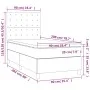 Box spring bed with dark green velvet mattress 90x200 cm by , Beds and slatted bases - Ref: Foro24-3143244, Price: 334,77 €, ...