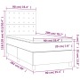 Cama box spring con colchón terciopelo verde oscuro 90x200 cm de , Camas y somieres - Ref: Foro24-3143244, Precio: 353,45 €, ...