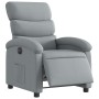 Sillón reclinable eléctrico tela gris claro en Sillones | Comprar online en Foru.es