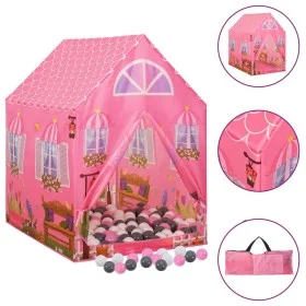 Tienda de juegos para niños con 250 bolas rosa 69x94x104 cm de , Tiendas y túneles de juego - Ref: Foro24-3107750, Precio: 76...