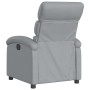 Sillón reclinable eléctrico tela gris claro en Sillones | Comprar online en Foru.es