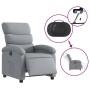 Sillón reclinable eléctrico tela gris claro en Sillones | Comprar online en Foru.es