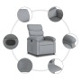 Sillón reclinable eléctrico tela gris claro en Sillones | Comprar online en Foru.es