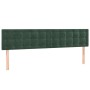 Cabeceros 2 unidades de terciopelo verde oscuro 90x5x78/88 cm de , Cabeceros y pies de cama - Ref: Foro24-346513, Precio: 61,...