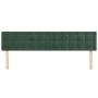 Cabeceros 2 unidades de terciopelo verde oscuro 90x5x78/88 cm de , Cabeceros y pies de cama - Ref: Foro24-346513, Precio: 61,...