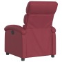 Sillón reclinable eléctrico tela rojo tinto en Sillones | Comprar online en Foru.es
