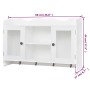 Armario de pared estante expositor vidrio MDF blanco libros/DVD de vidaXL, Estantes y estanterías - Ref: Foro24-242435, Preci...