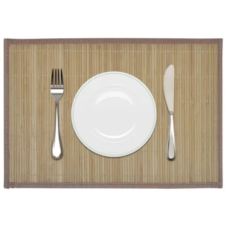 6 salvamanteles de bambú 30x45 cm marrón de vidaXL, Manteles individuales - Ref: Foro24-242108, Precio: 17,05 €, Descuento: %