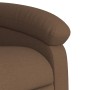 Sillón reclinable eléctrico de tela marrón en Sillones | Comprar online en Foru.es