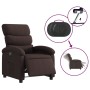 Sillón reclinable eléctrico tela marrón oscuro en Sillones | Comprar online en Foru.es