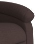 Sillón reclinable eléctrico tela marrón oscuro en Sillones | Comprar online en Foru.es