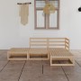 Juego de muebles de jardín 4 piezas madera maciza de pino de , Conjuntos de jardín - Ref: Foro24-3075474, Precio: 235,78 €, D...