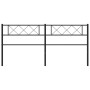 Cabecero de metal negro 200 cm de , Cabeceros y pies de cama - Ref: Foro24-372315, Precio: 32,61 €, Descuento: %