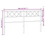 Cabecero de metal negro 200 cm de , Cabeceros y pies de cama - Ref: Foro24-372315, Precio: 32,61 €, Descuento: %