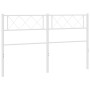 Cabecero de metal blanco 120 cm de , Cabeceros y pies de cama - Ref: Foro24-372357, Precio: 25,63 €, Descuento: %
