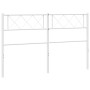 Cabecero de metal blanco 120 cm de , Cabeceros y pies de cama - Ref: Foro24-372357, Precio: 25,63 €, Descuento: %