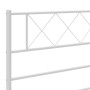 Cabecero de metal blanco 120 cm de , Cabeceros y pies de cama - Ref: Foro24-372357, Precio: 25,63 €, Descuento: %