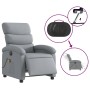 Sillón reclinable de masaje eléctrico tela gris claro en Sillones | Comprar online en Foru.es