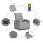 Sillón reclinable de masaje eléctrico tela gris claro en Sillones | Comprar online en Foru.es