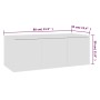 Mueble para TV madera contrachapada blanco 80x34x30 cm de vidaXL, Muebles TV - Ref: Foro24-801859, Precio: 60,94 €, Descuento: %