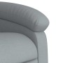 Sillón reclinable de masaje eléctrico tela gris claro en Sillones | Comprar online en Foru.es