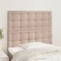 Cabeceros 2 unidades cuero sintético capuchino 90x5x78/88 cm de , Cabeceros y pies de cama - Ref: Foro24-3116415, Precio: 79,...