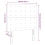 Cabeceros 2 unidades de tela negro 100x5x78/88 cm de , Cabeceros y pies de cama - Ref: Foro24-3116758, Precio: 75,81 €, Descu...