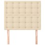 Cabeceros 2 unidades de tela color crema 80x5x78/88 cm de , Cabeceros y pies de cama - Ref: Foro24-3116745, Precio: 68,90 €, ...