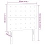Cabeceros 2 unidades de tela color crema 80x5x78/88 cm de , Cabeceros y pies de cama - Ref: Foro24-3116745, Precio: 68,90 €, ...
