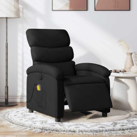 Sillón reclinable de masaje eléctrico tela negro en Sillones | Comprar online en Foru.es