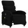 Sillón reclinable de masaje eléctrico tela negro en Sillones | Comprar online en Foru.es