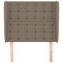 Cabecero con orejas de tela gris taupe 83x23x118/128 cm de , Cabeceros y pies de cama - Ref: Foro24-3118368, Precio: 81,43 €,...
