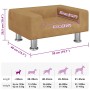 Cama para perros de terciopelo marrón 50x40x26,5 cm en Camas para perros | Comprar online en Foru.es