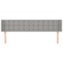 Cabecero de tela gris claro 163x16x78/88 cm de , Cabeceros y pies de cama - Ref: Foro24-3119208, Precio: 76,81 €, Descuento: %