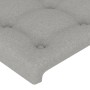 Cabecero con orejas de tela gris claro 163x16x118/128 cm de , Cabeceros y pies de cama - Ref: Foro24-3120020, Precio: 134,92 ...