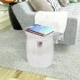 Silver Hammered Aluminum Stool/Coffee Table by vidaXL, Side tables - Ref: Foro24-242324, Price: 83,43 €, Discount: %