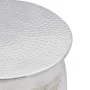 Silver Hammered Aluminum Stool/Coffee Table by vidaXL, Side tables - Ref: Foro24-242324, Price: 83,43 €, Discount: %