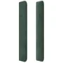 Headboard with dark green velvet ears 203x16x118/128cm by , Headboards and footboards - Ref: Foro24-3120083, Price: 150,74 €,...