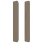Headboard with ears in taupe gray fabric 103x16x118/128 cm by , Headboards and footboards - Ref: Foro24-3120008, Price: 83,73...